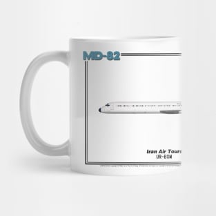 McDonnell Douglas MD-82 - Iran Air Tours (Art Print) Mug